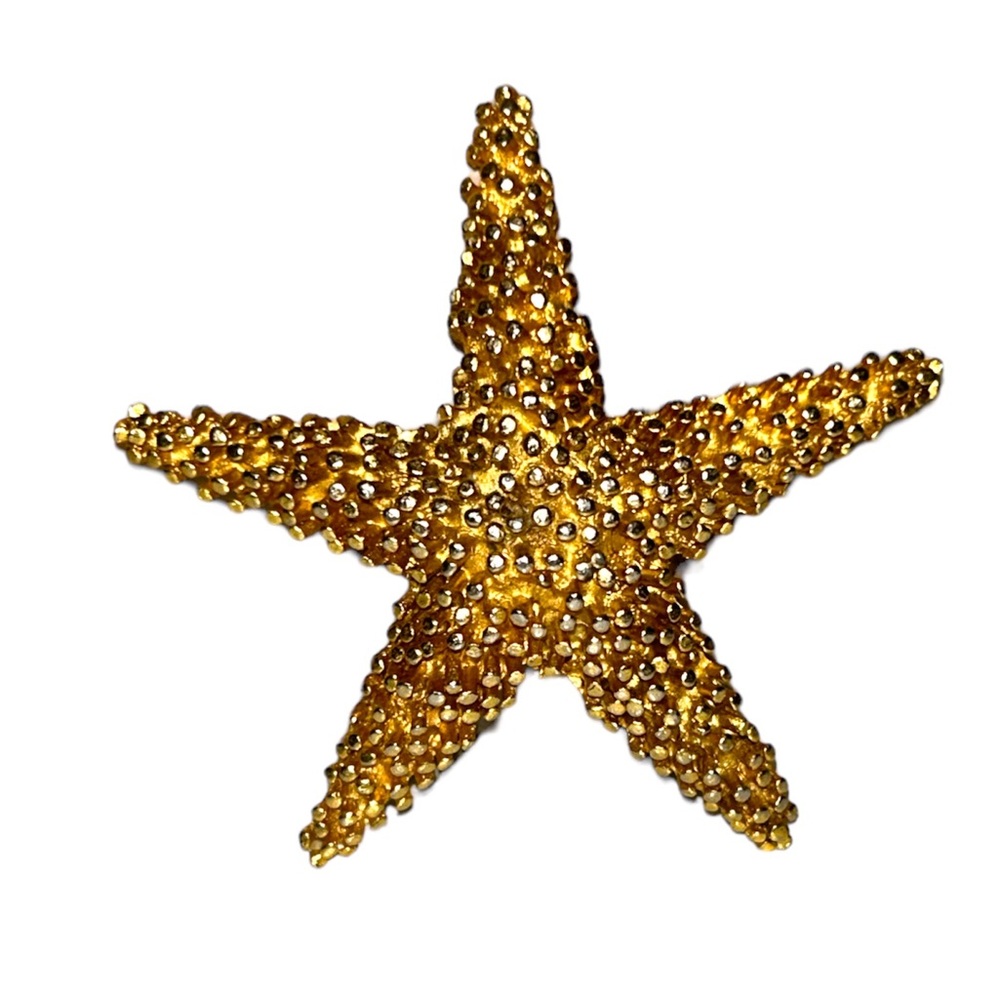 Vintage GENO Gold Tone Brooch Pin UNIQUE Beautifully Made